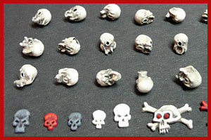 Human and Orkod / Goblinod Skulls